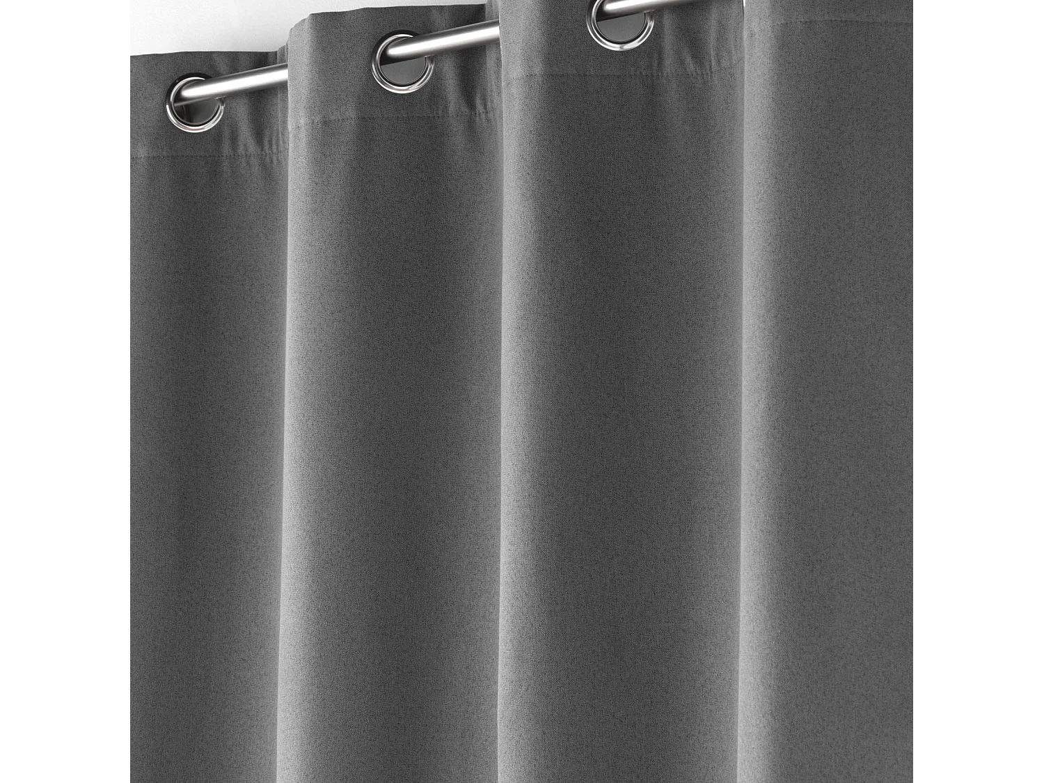 Rideau à Œillets Isolant "Jupiter" 140x260cm Anthracite