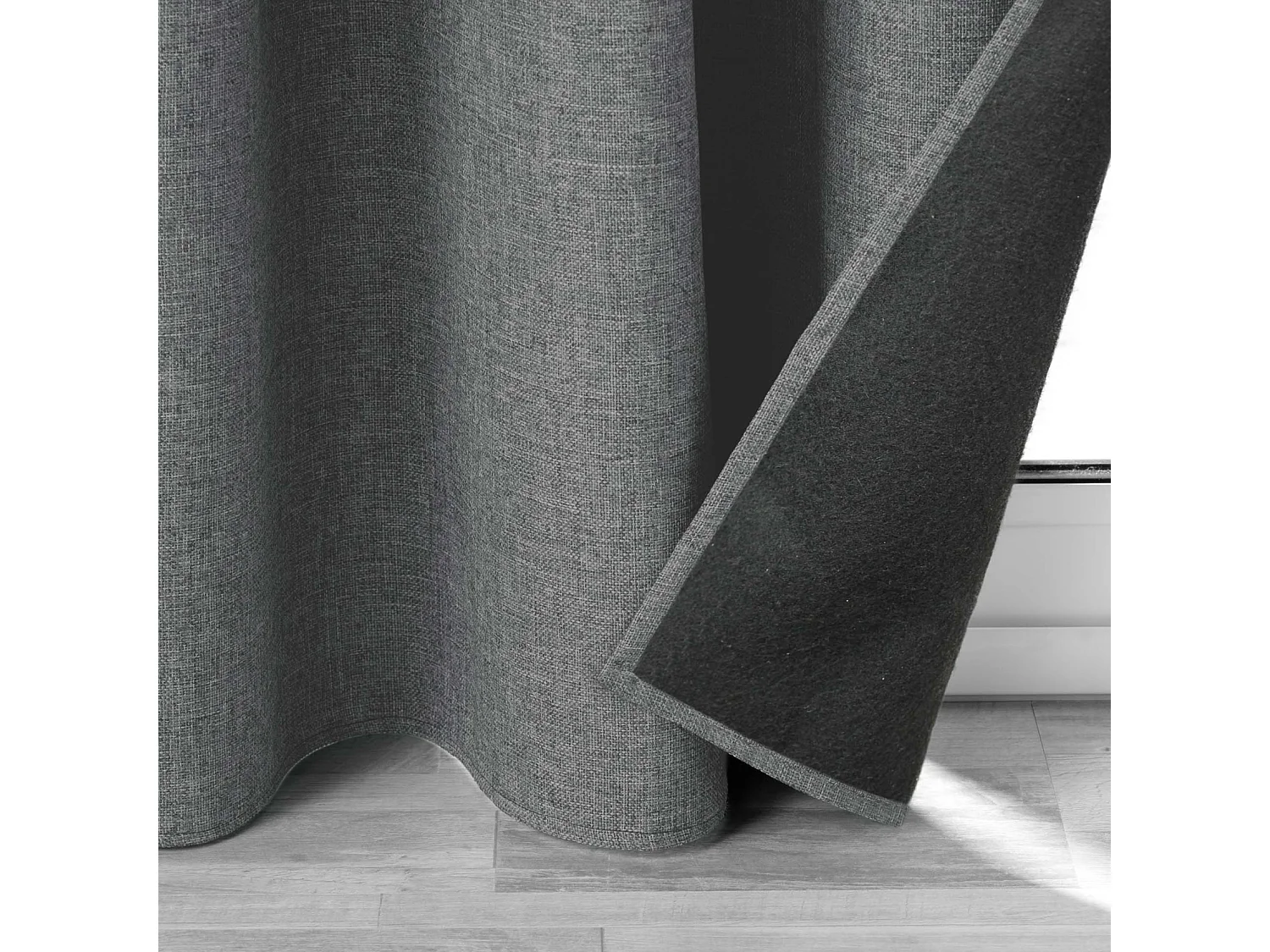 Rideau à Œillets Isolant "Jupiter" 140x260cm Anthracite