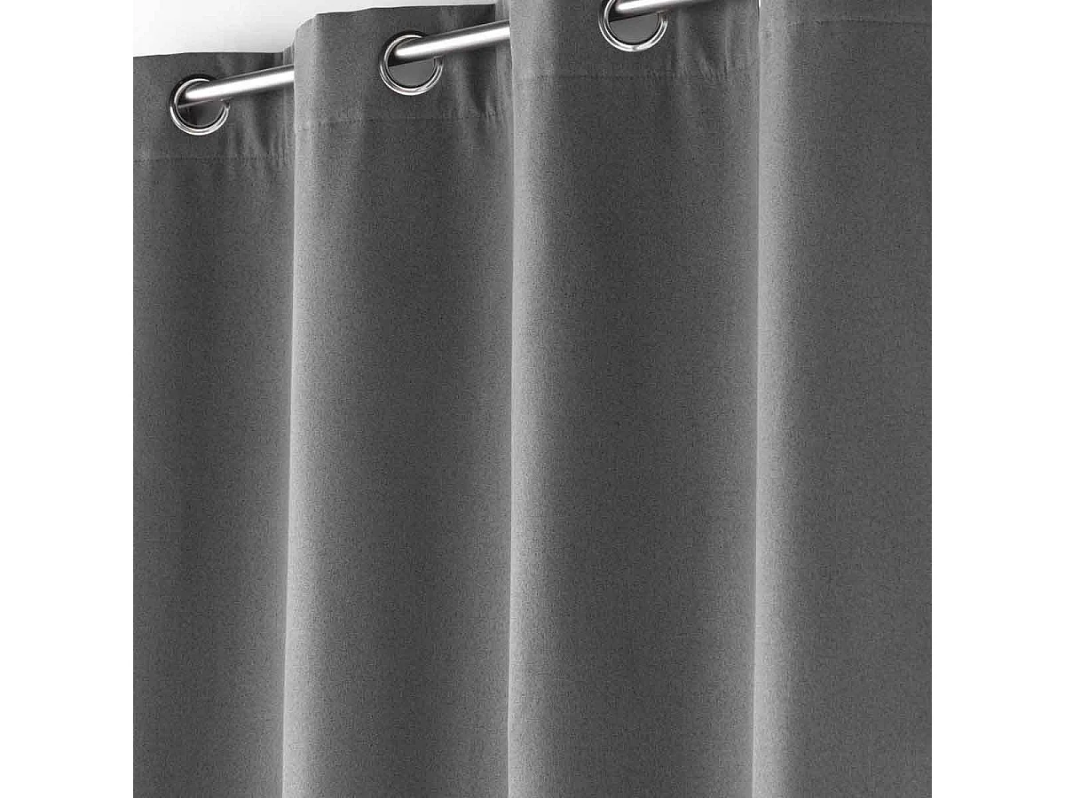 Rideau à Œillets Isolant "Jupiter" 140x260cm Anthracite