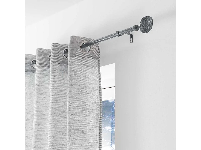Kit Tringle Déco Extensible "Bullette" 120-210cm Gris
