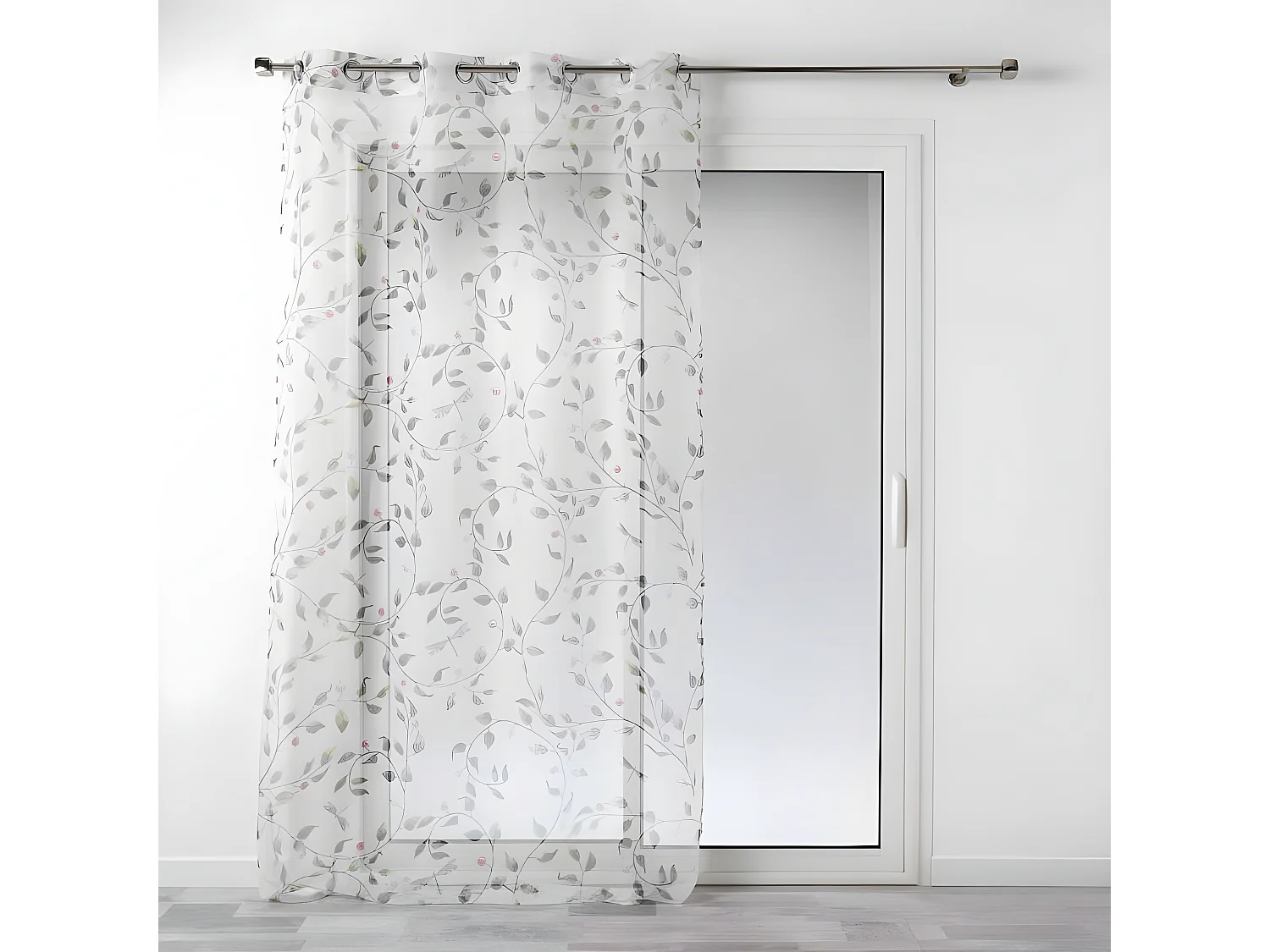 Rideau Voilage à Œillets "Ancolie" 140x240cm Blanc