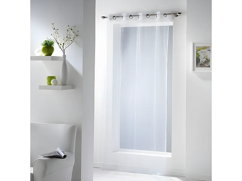 Rideau Voilage "Résille" 140x240cm Blanc