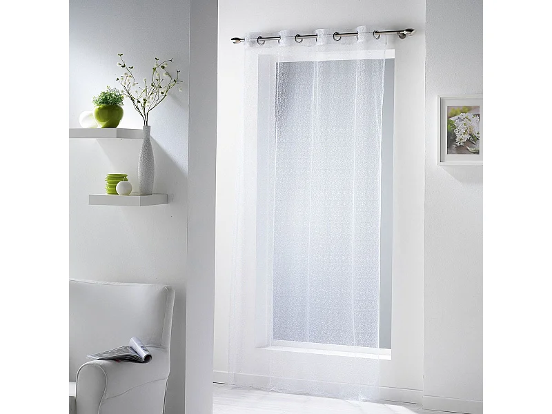 Rideau Voilage "Résille" 140x240cm Blanc