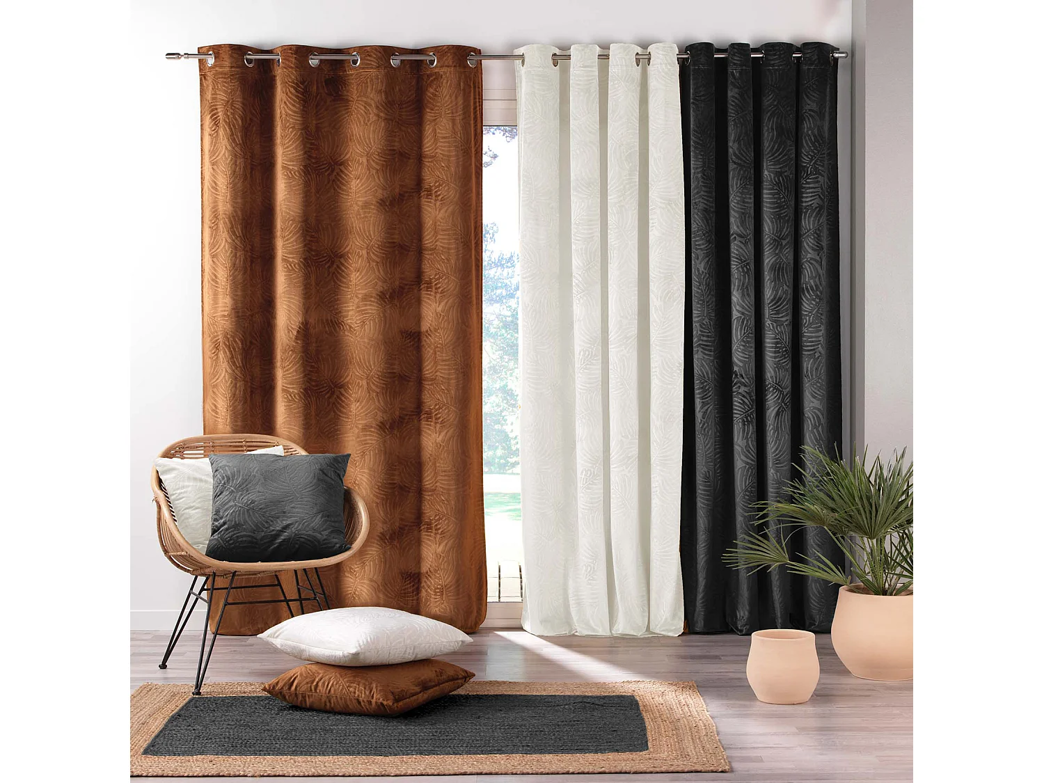 Rideau Occultant "Analia" 140x240cm Naturel