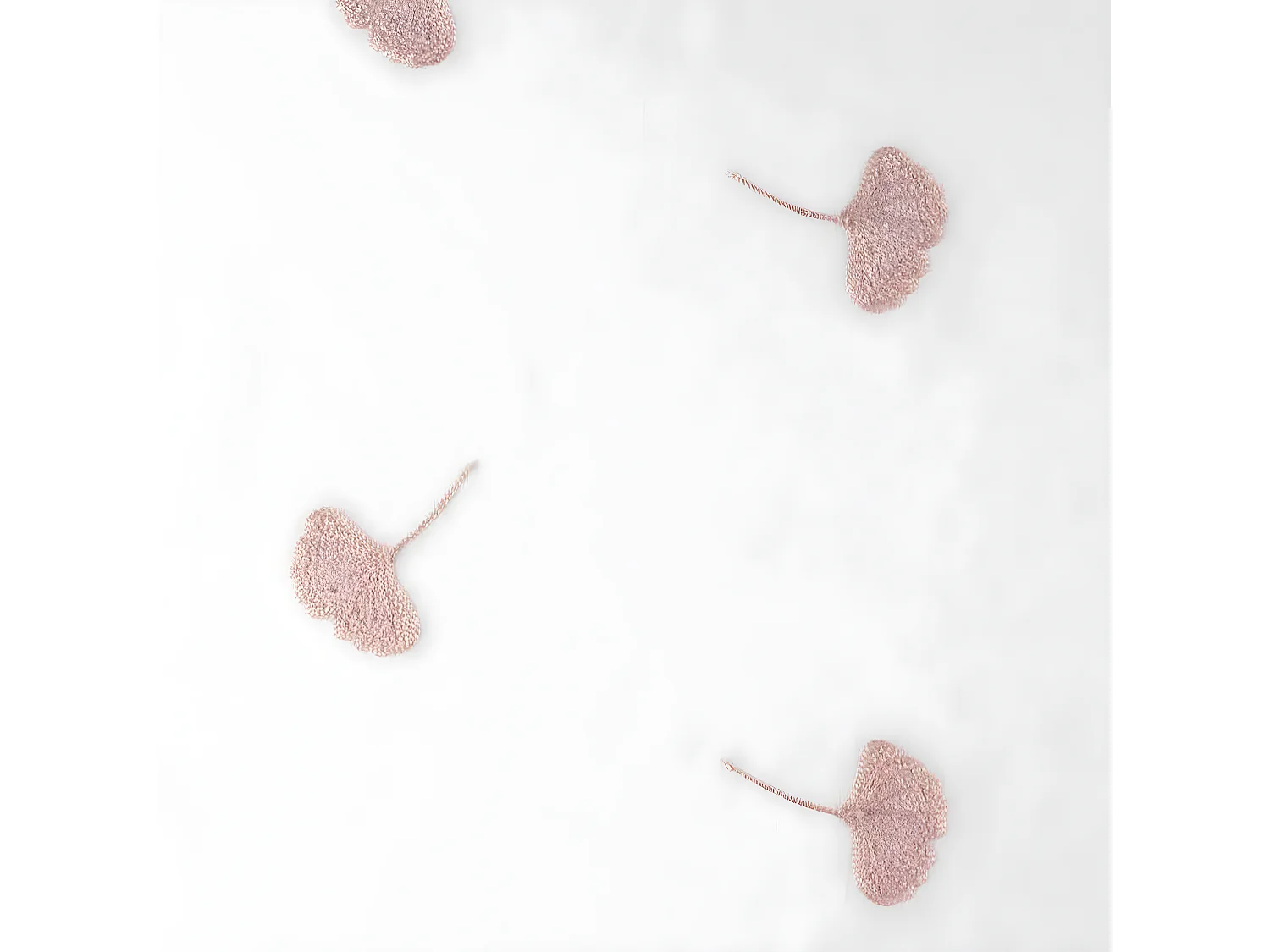 Rideau Voilage à Œillets "Ariella" 140x280cm Blanc & Rose