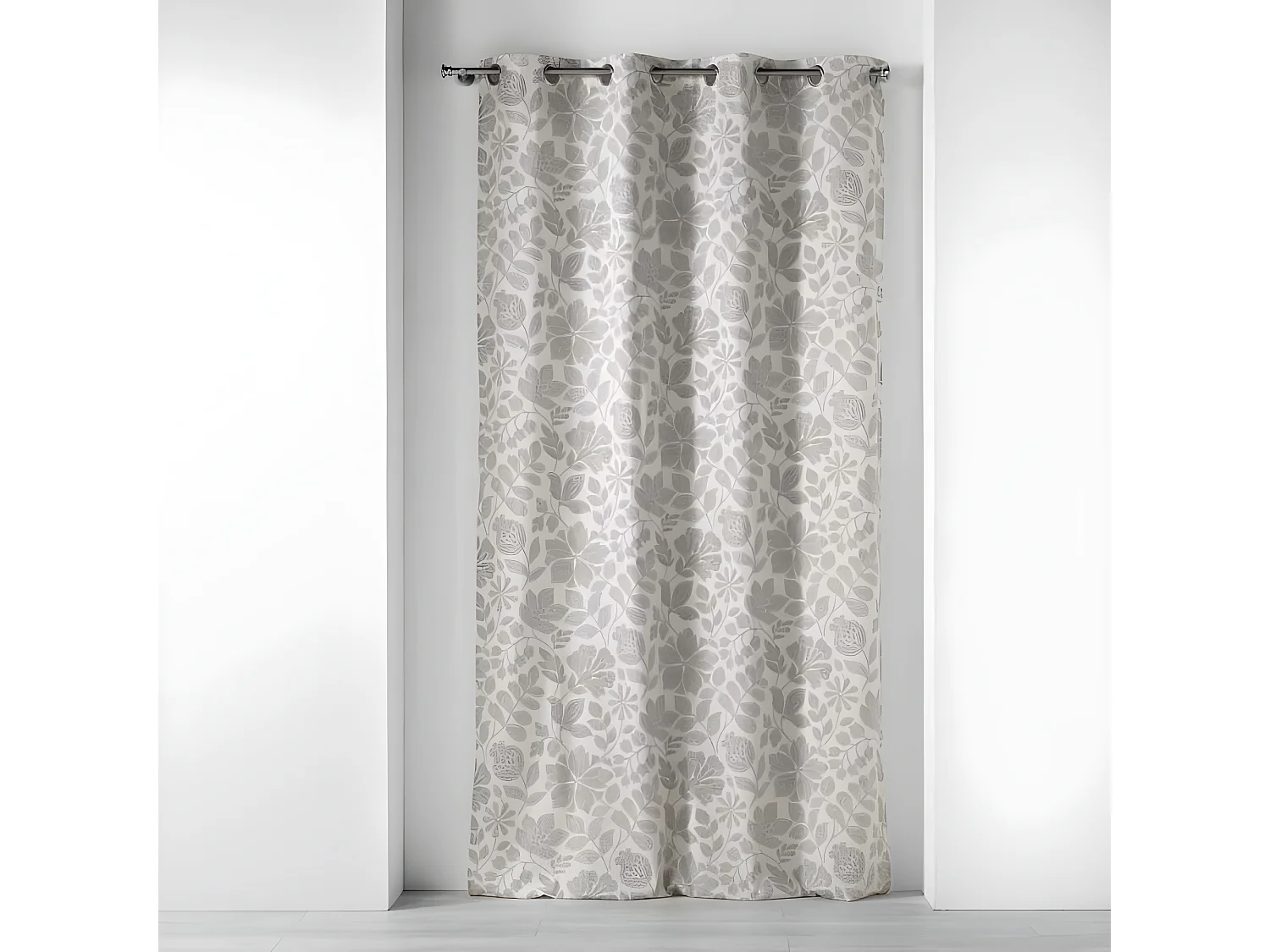 Rideau à Œillets Imprimé "Panachic" 140x240cm Beige