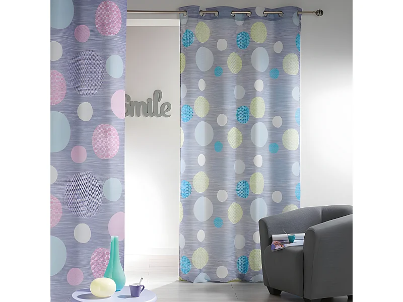 Rideau "Atolls" 140x260cm Vert