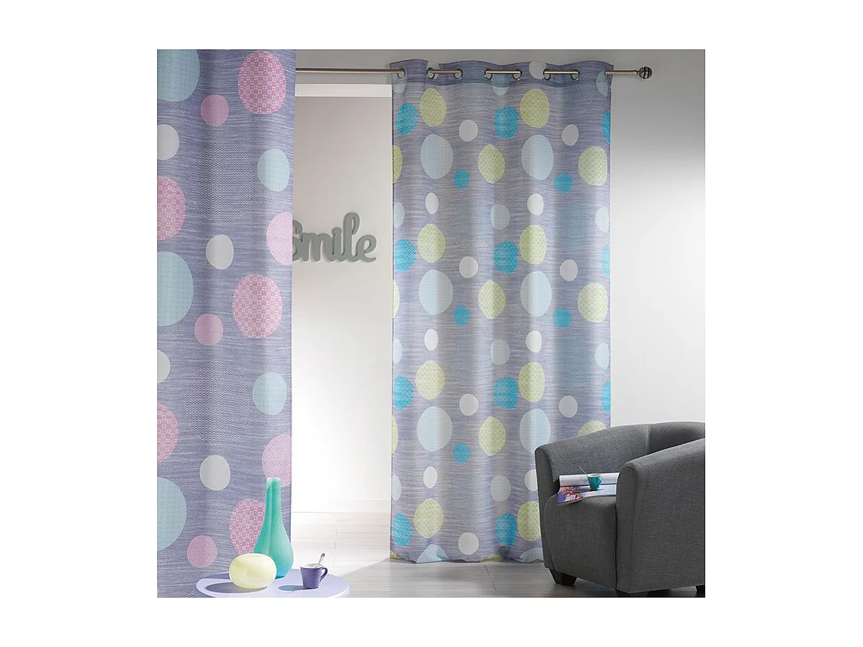 Rideau "Atolls" 140x260cm Vert