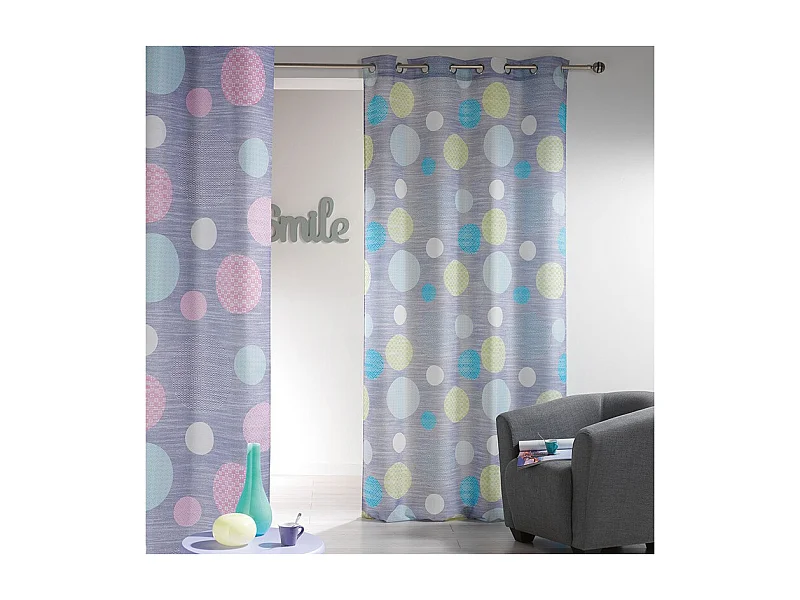 Rideau "Atolls" 140x260cm Vert