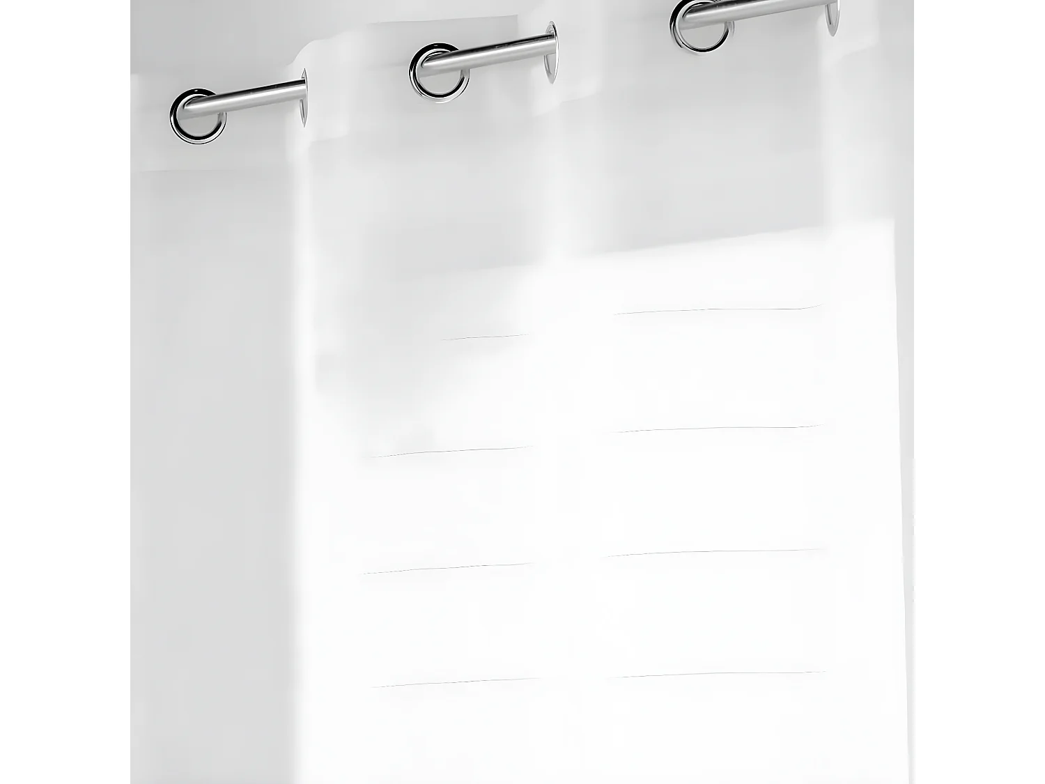 Rideau Voilage à Œillets "Ninon" 140x240cm Blanc