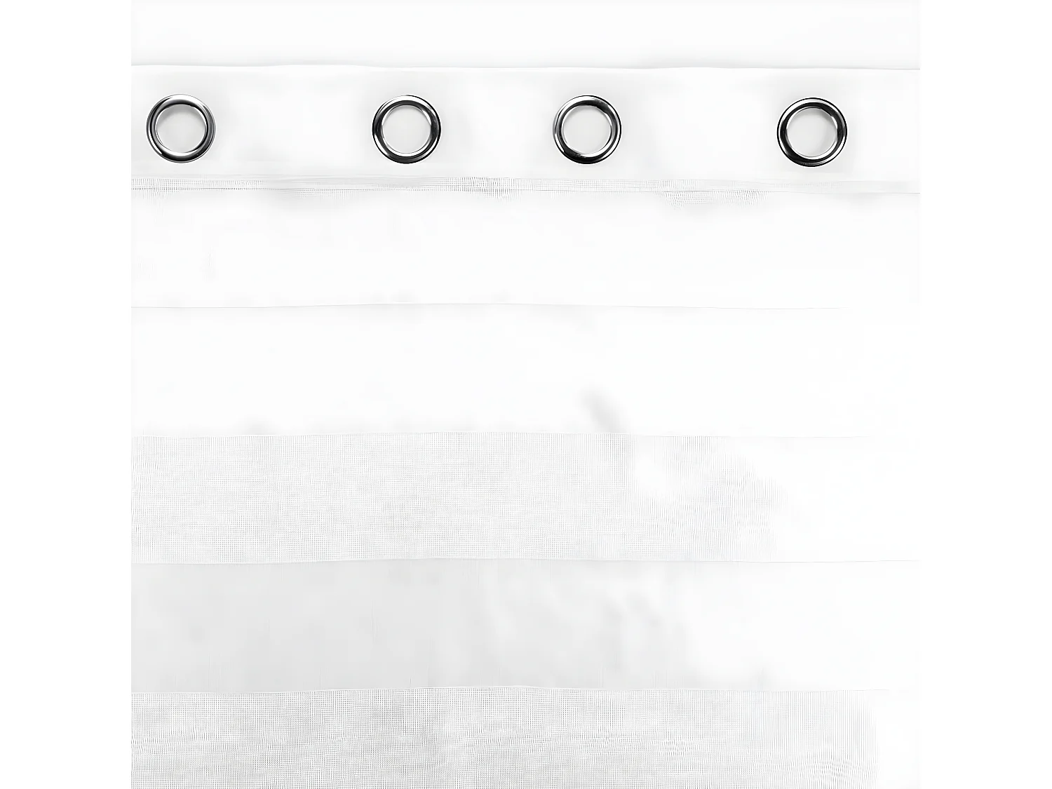 Rideau Voilage à Œillets "Ninon" 140x240cm Blanc