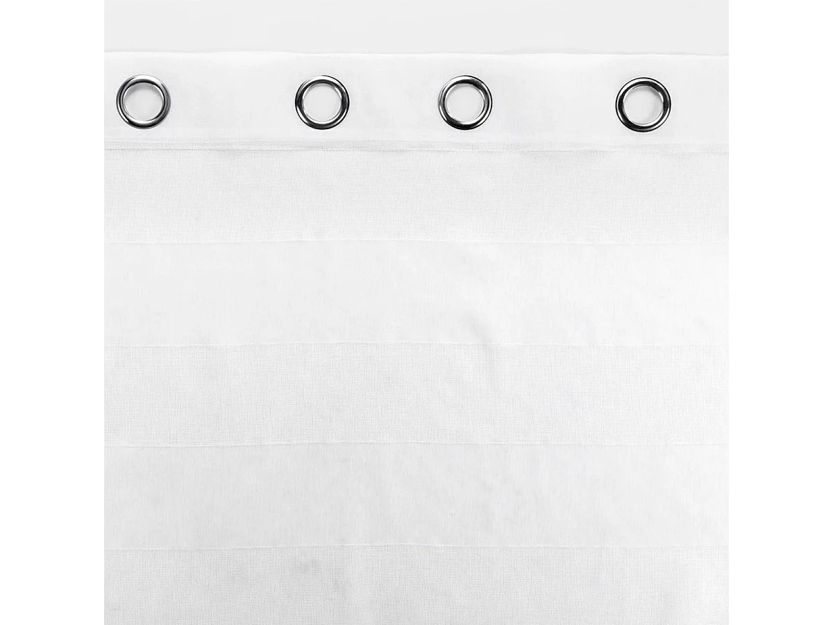 Rideau Voilage à Œillets "Ninon" 140x240cm Blanc