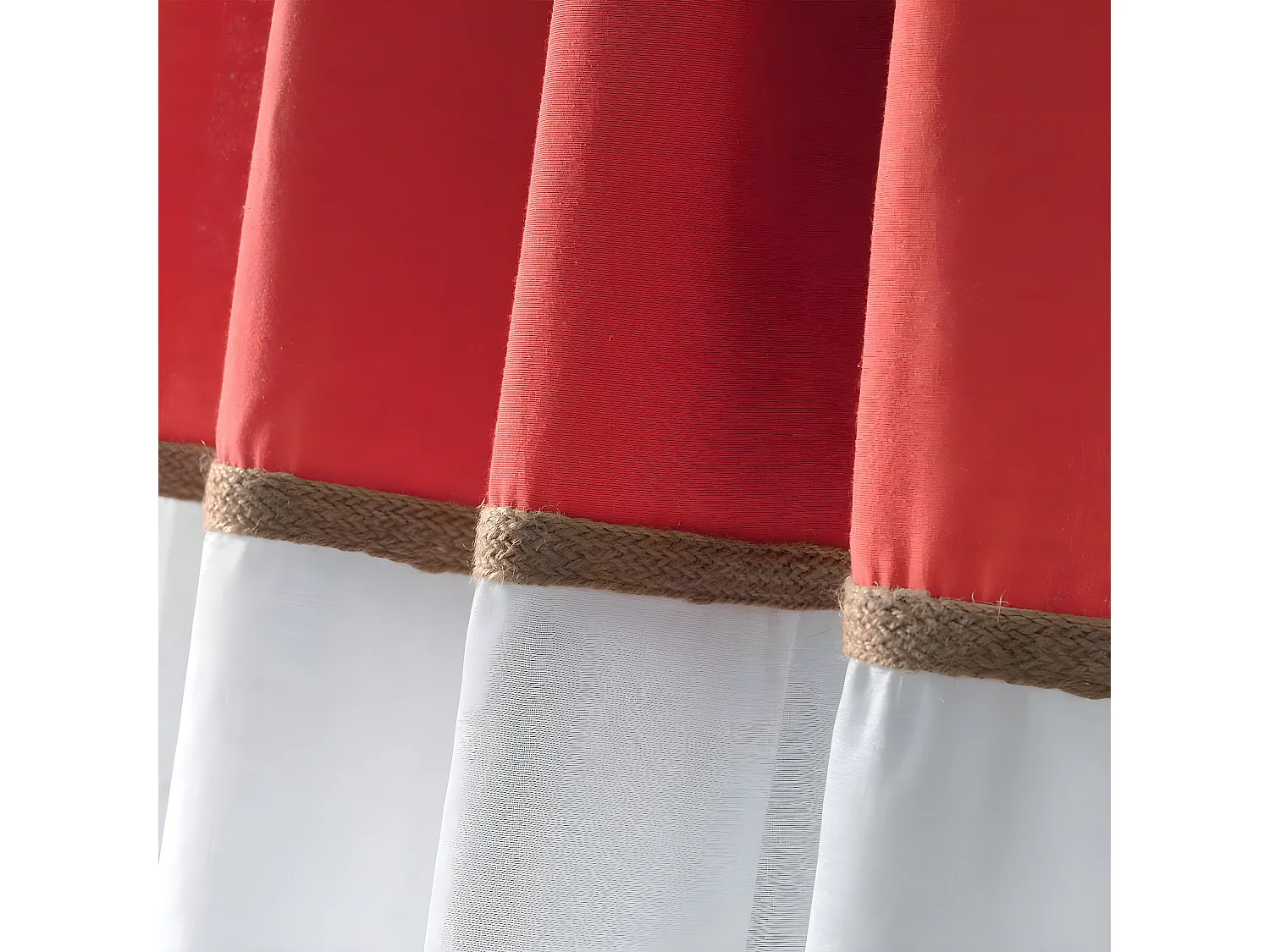 Rideau Voilage à Œillets "Kelonia" 140x240cm Orange