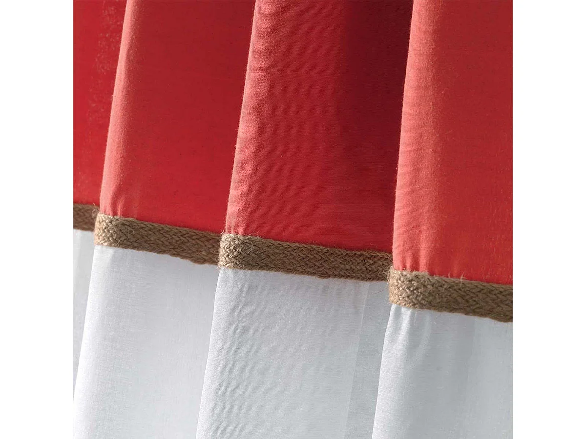 Rideau Voilage à Œillets "Kelonia" 140x240cm Orange