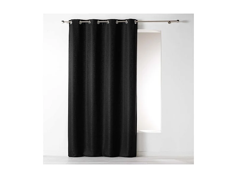 Rideau Uni "Riad" 140x260cm Noir