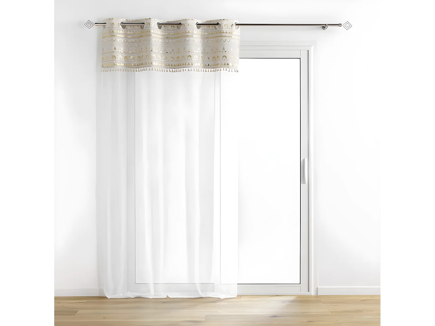 Rideau Voilage à Œillets "Sundore" 140x240cm Or