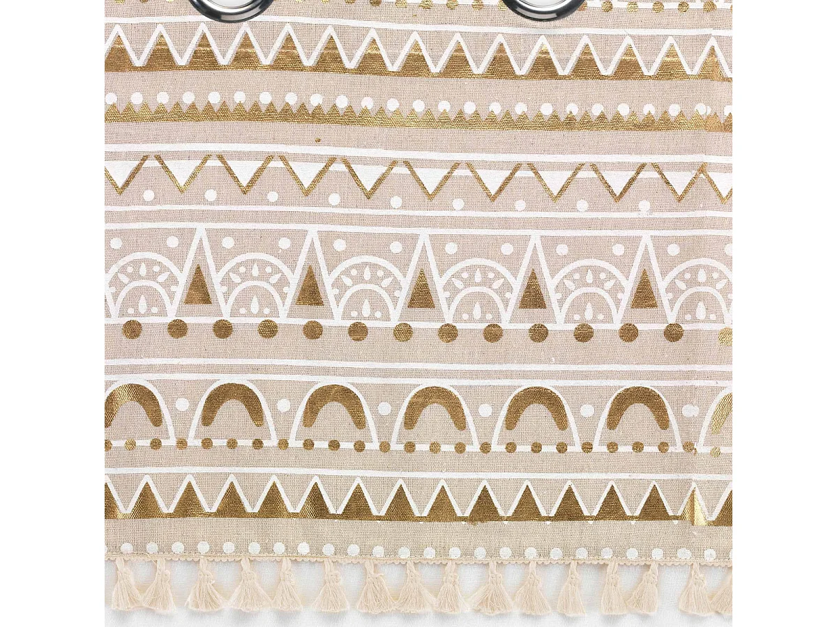 Rideau Voilage à Œillets "Sundore" 140x240cm Or