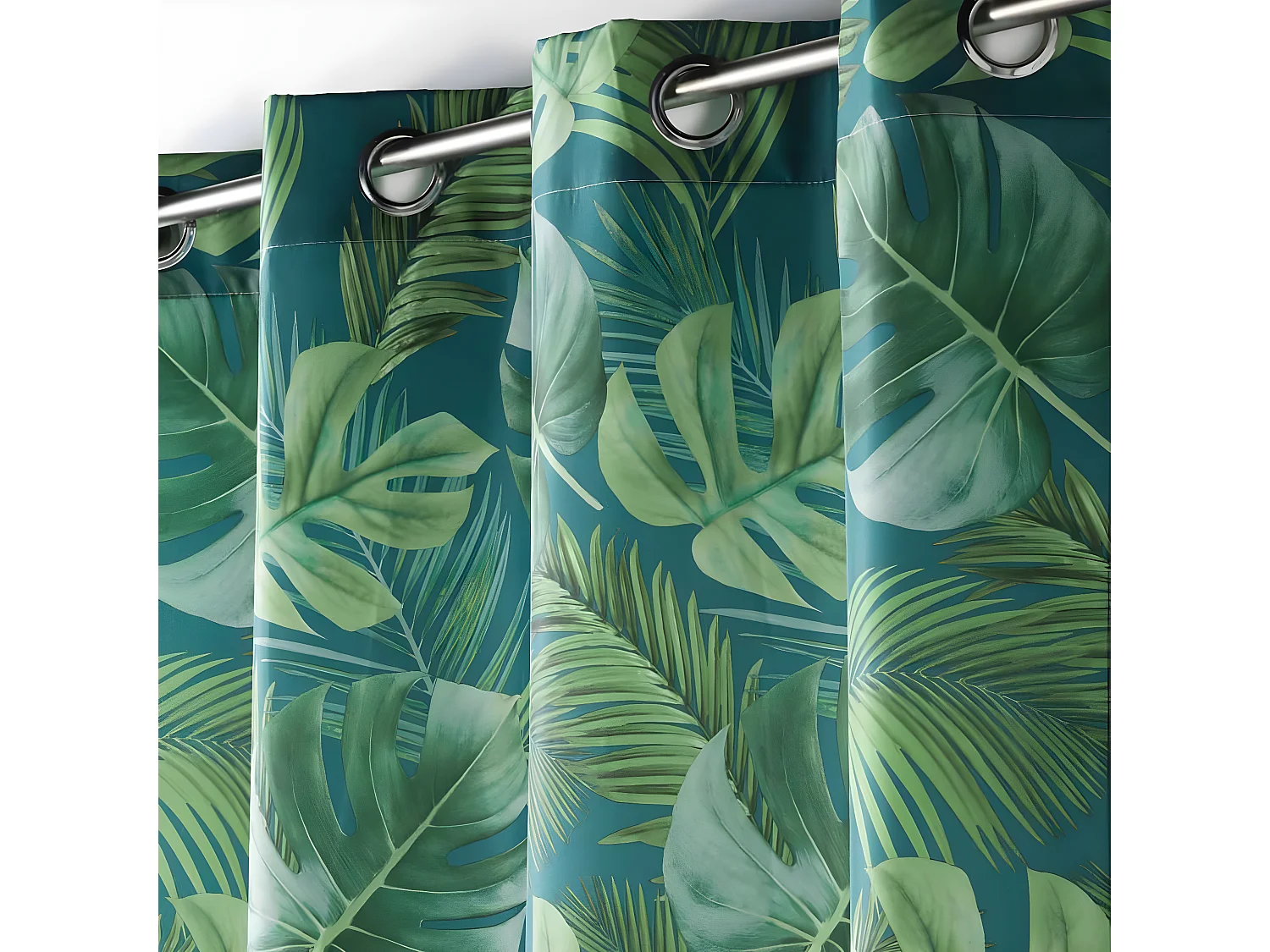 Rideau à Œillets "Rio de Janeiro" 140x260cm Bleu