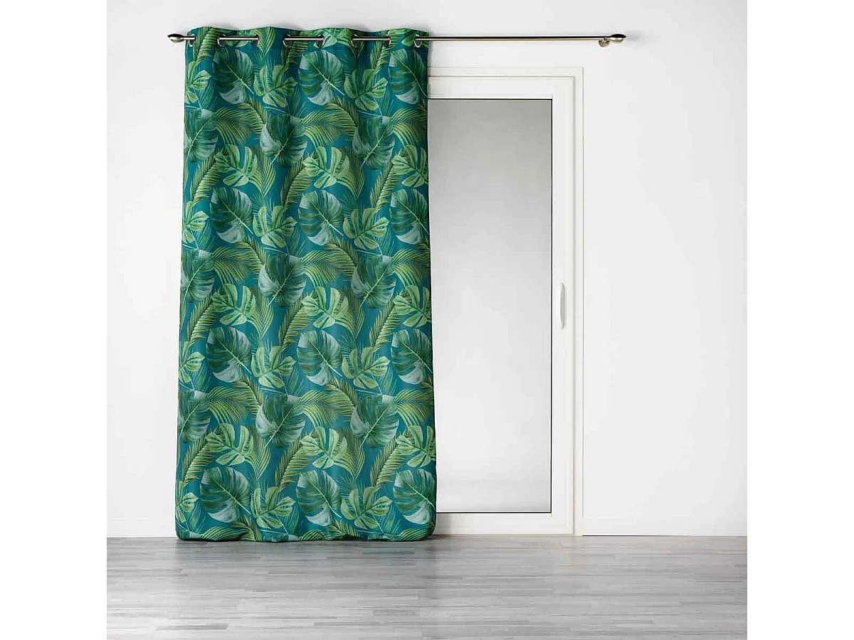 Rideau à Œillets "Rio de Janeiro" 140x260cm Bleu