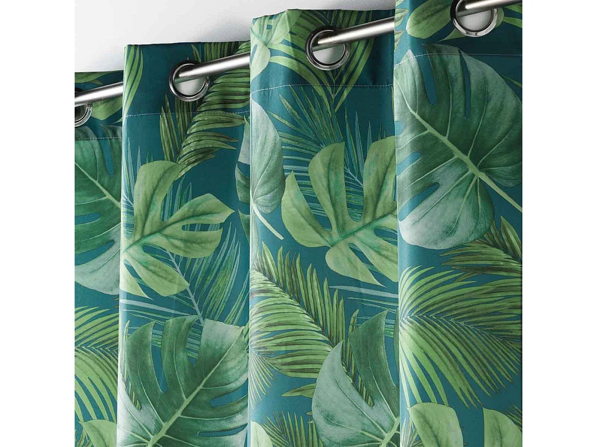 Rideau à Œillets "Rio de Janeiro" 140x260cm Bleu