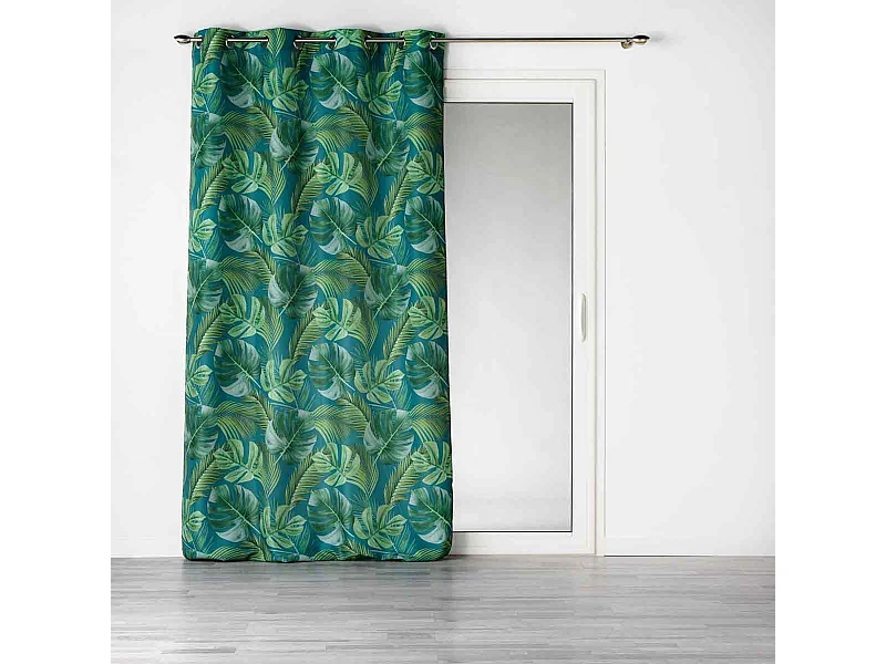 Rideau à Œillets "Rio de Janeiro" 140x260cm Bleu