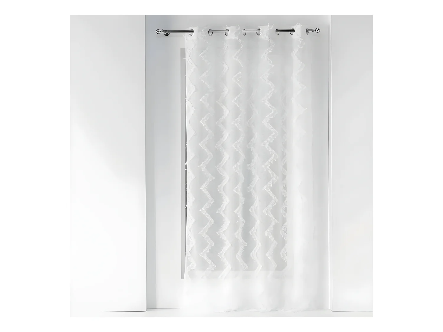 Rideau Voilage à Œillets "Dany" 140x240cm Blanc
