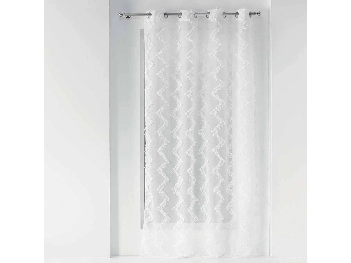 Rideau Voilage à Œillets "Dany" 140x240cm Blanc