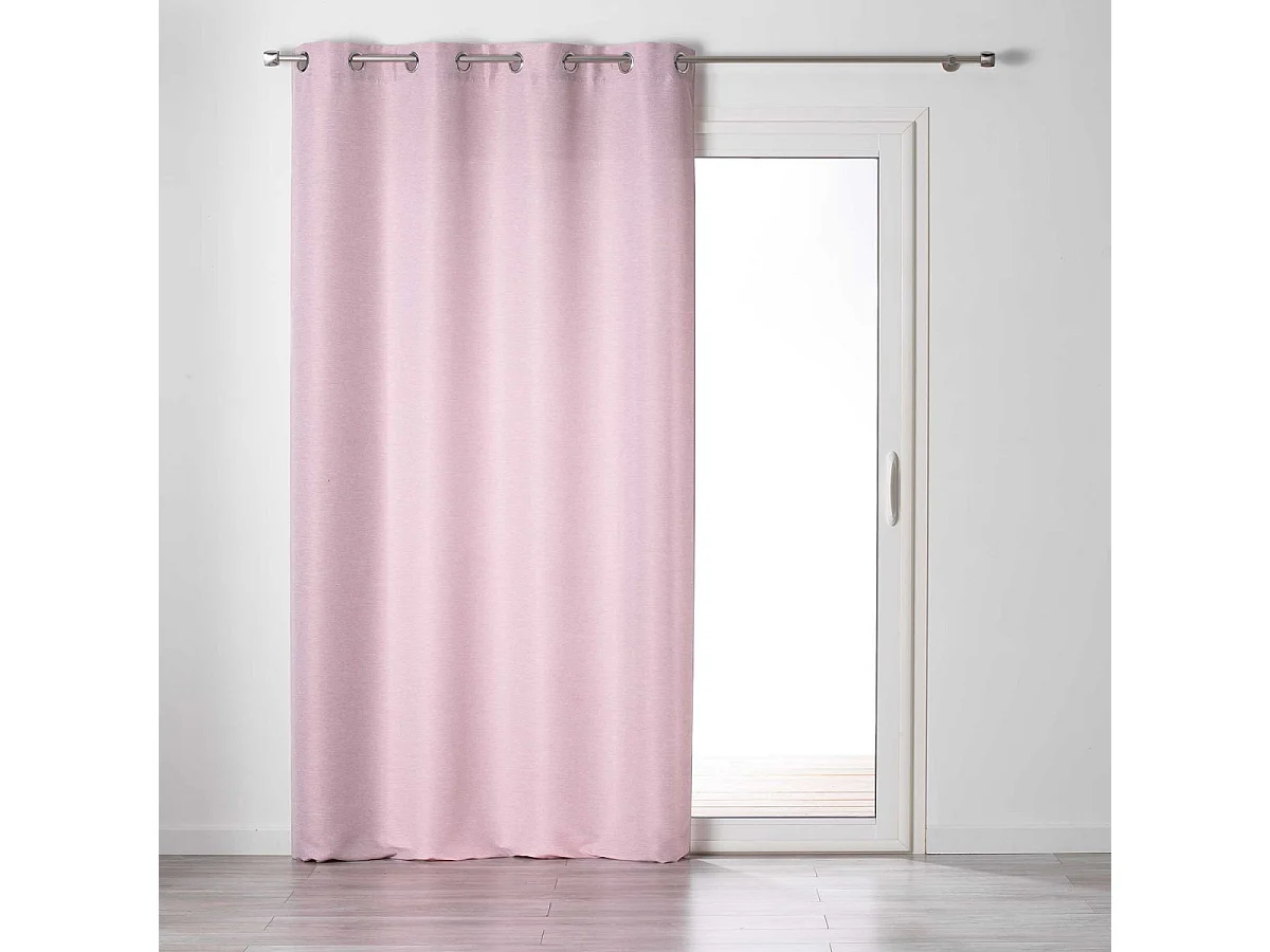 Rideau à Oeillets Tamisant "Glory" 140x240cm Rose