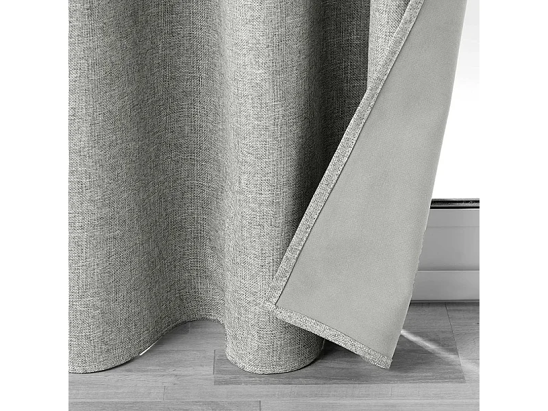 Cortina decorativa lisa, 100% opaca 140 x 260 cm