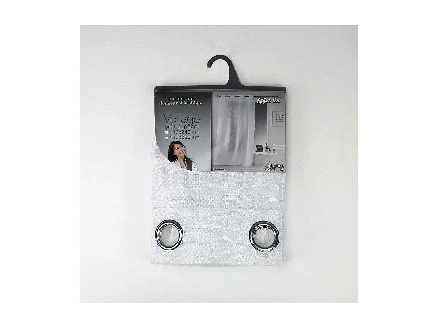 Rideau Voilage "Haltona" 140x240cm Blanc