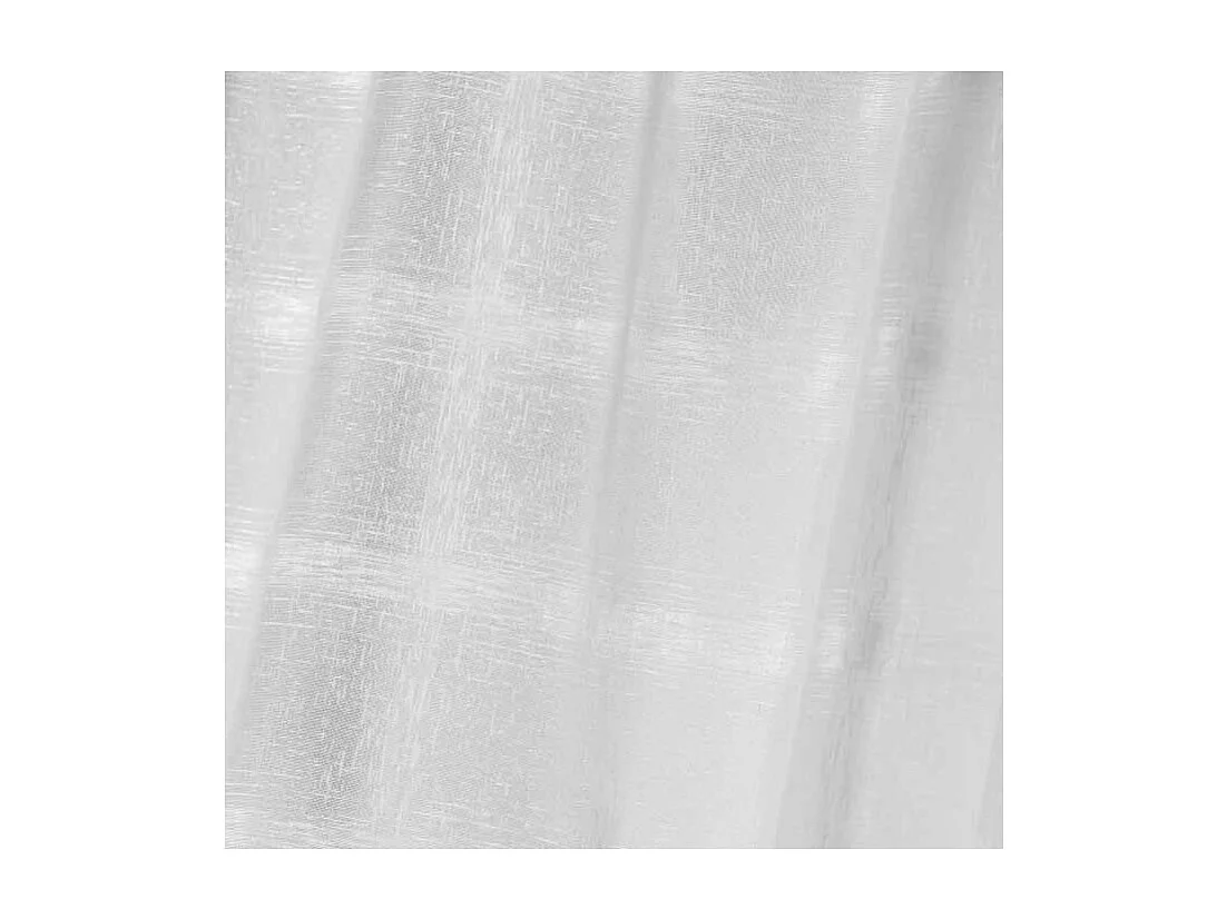 Paire de Voilages Passe-Tringle "Candide" 70x200cm Blanc