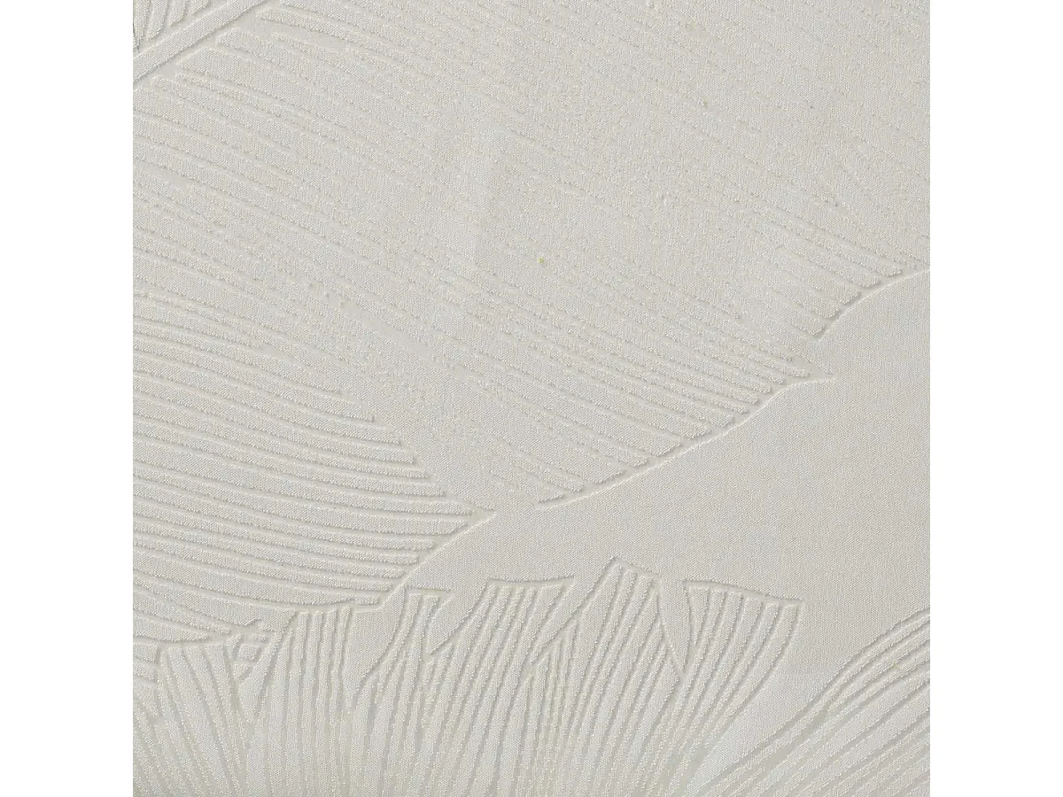 Paire de Voilages "Feuille" 60x120cm Blanc