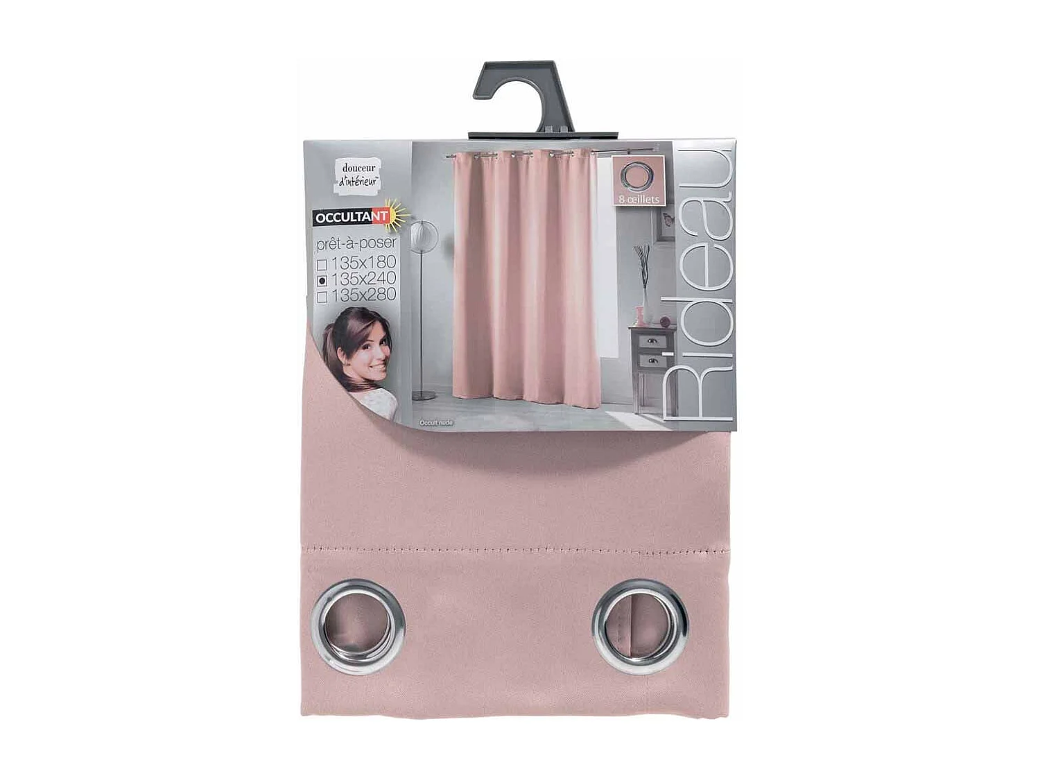 Rideau Occultant "Occult" 135x240cm Nude