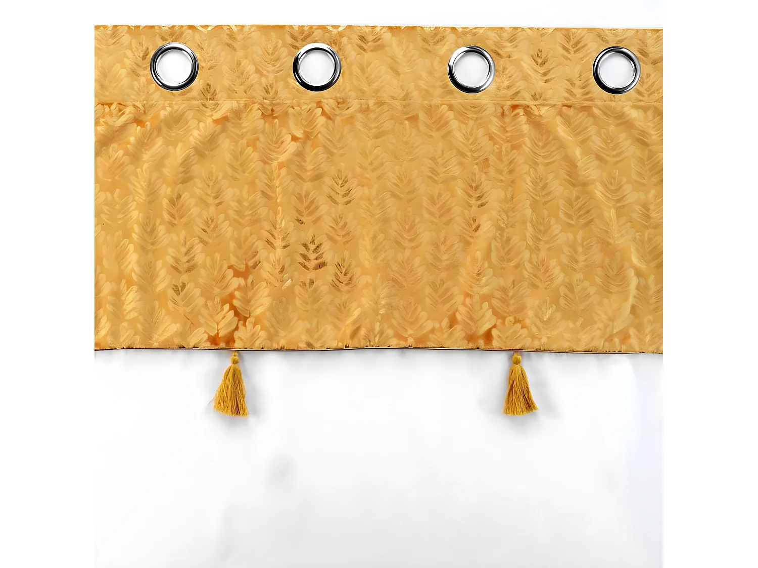 Rideau Voilage à Œillets "Evie" 140x280cm Ocre