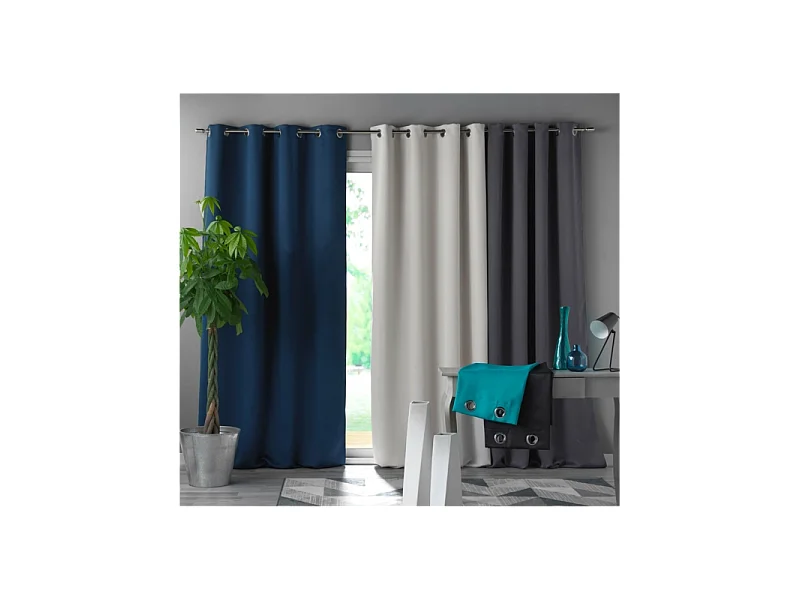 Rideau Occultant "Occult" 135x280cm Ivoire