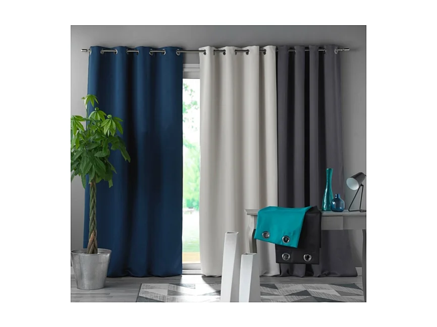 Rideau Occultant "Occult" 135x280cm Ivoire