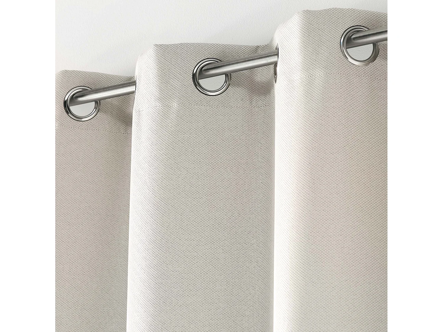 Rideau Occultant "Tramina" 135x240cm Naturel