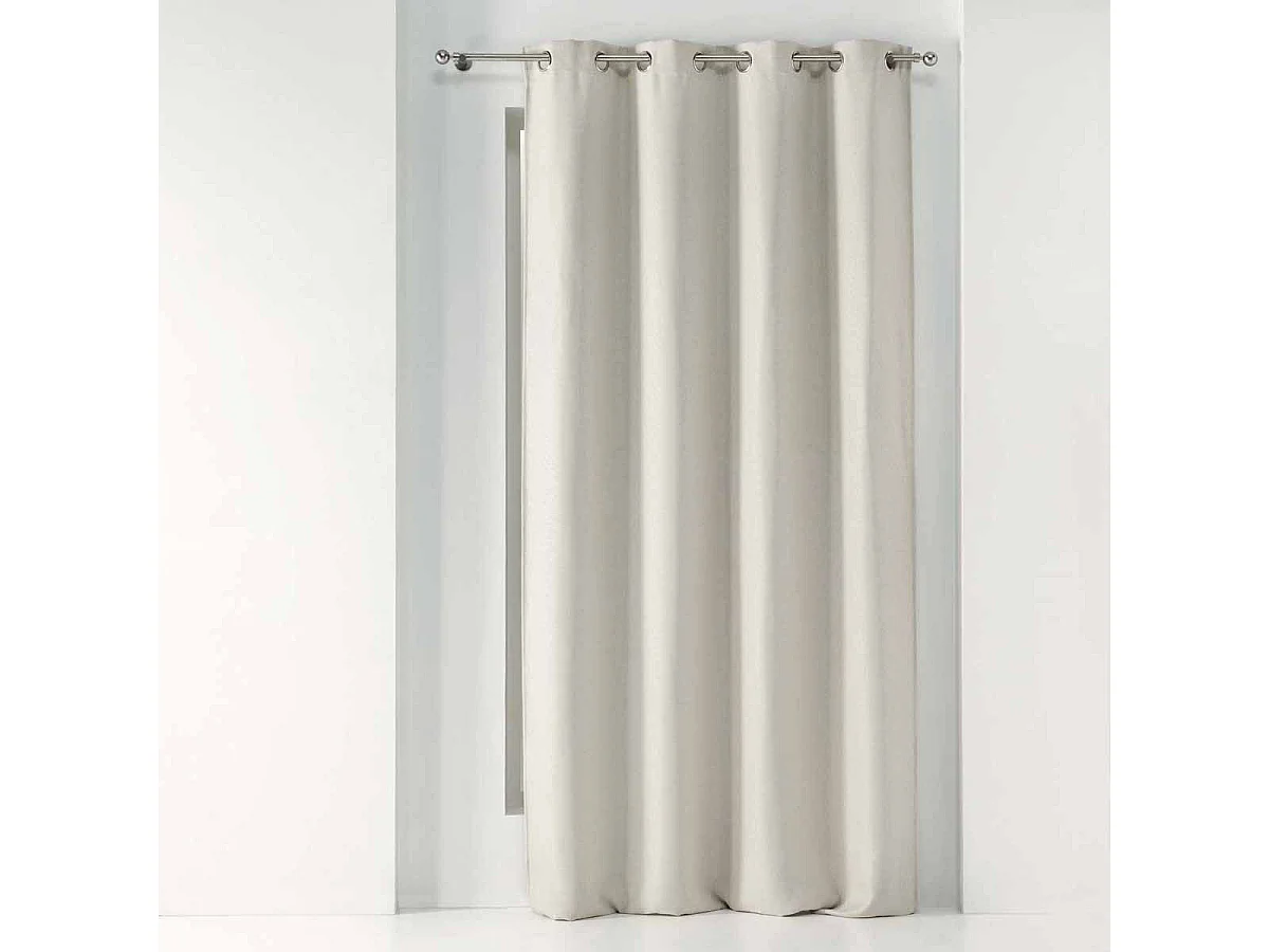 Rideau Occultant Tissé "Tramina" 135x240cm Naturel