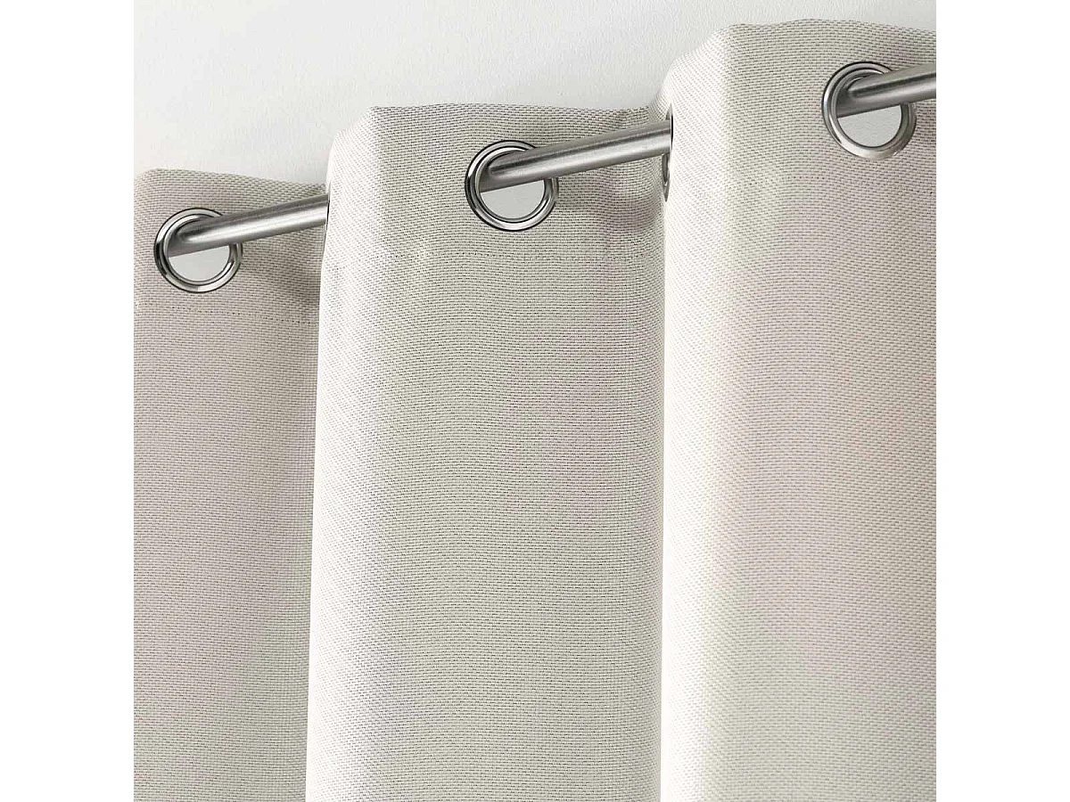 Rideau Occultant Tissé "Tramina" 135x240cm Naturel