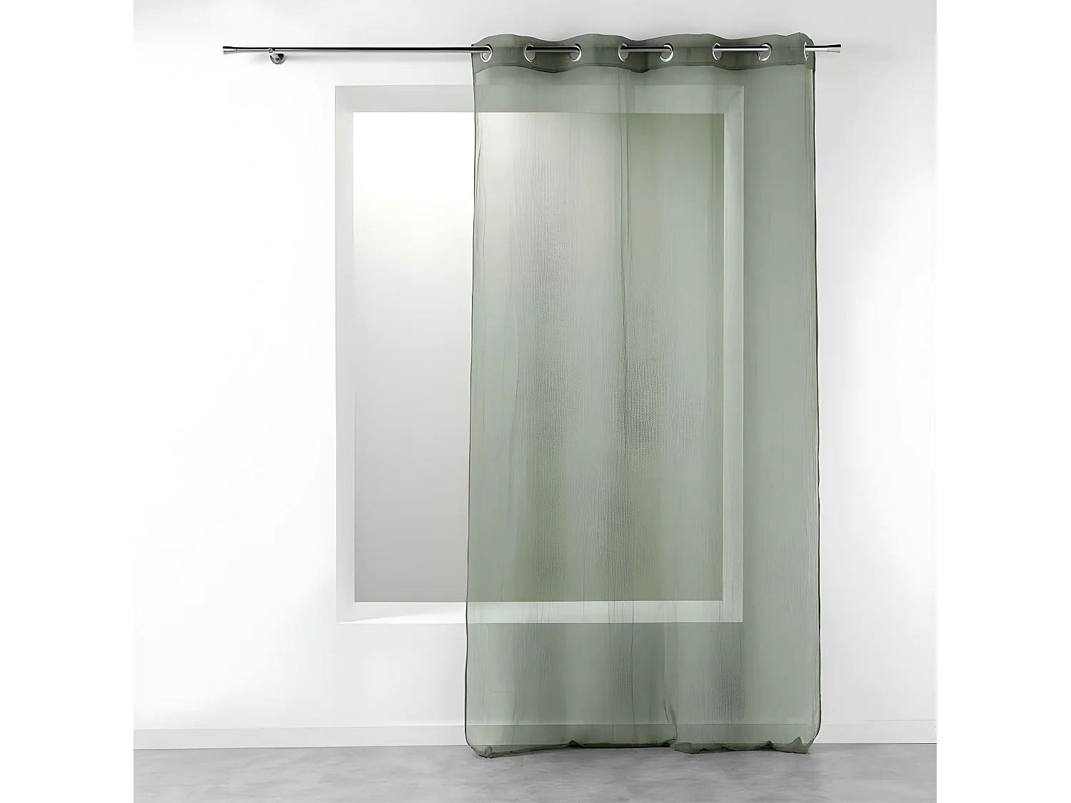 Rideau Voilage Étamine "Telma" 140x280cm Kaki