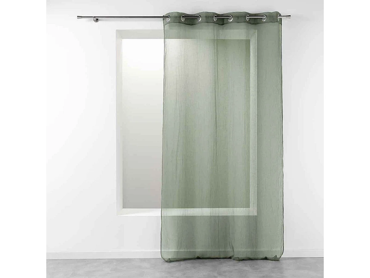 Rideau Voilage Étamine "Telma" 140x280cm Kaki