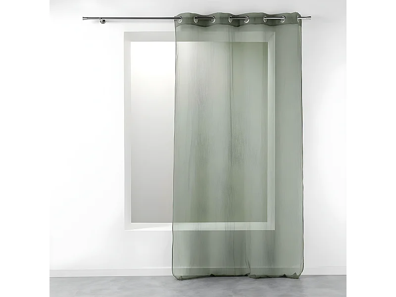 Rideau Voilage Étamine "Telma" 140x280cm Kaki