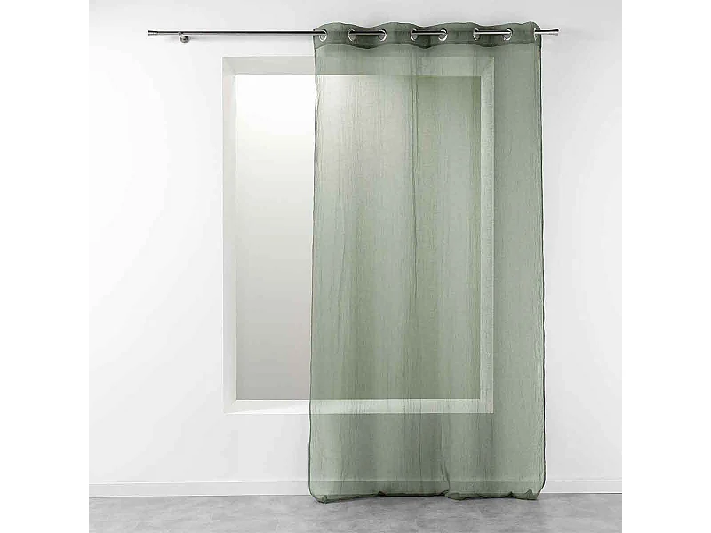 Rideau Voilage Étamine "Telma" 140x280cm Kaki