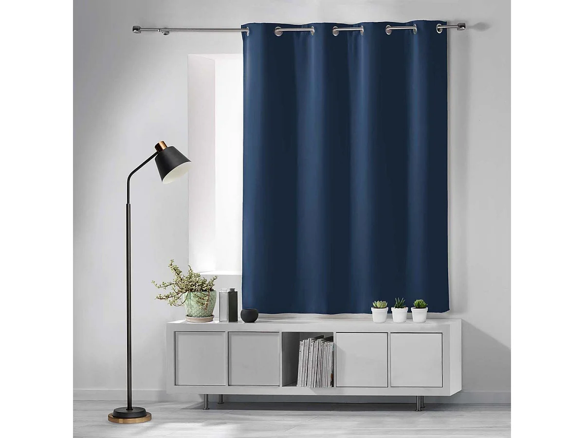 Rideau Occultant "Occult" 135x180cm Bleu Marine