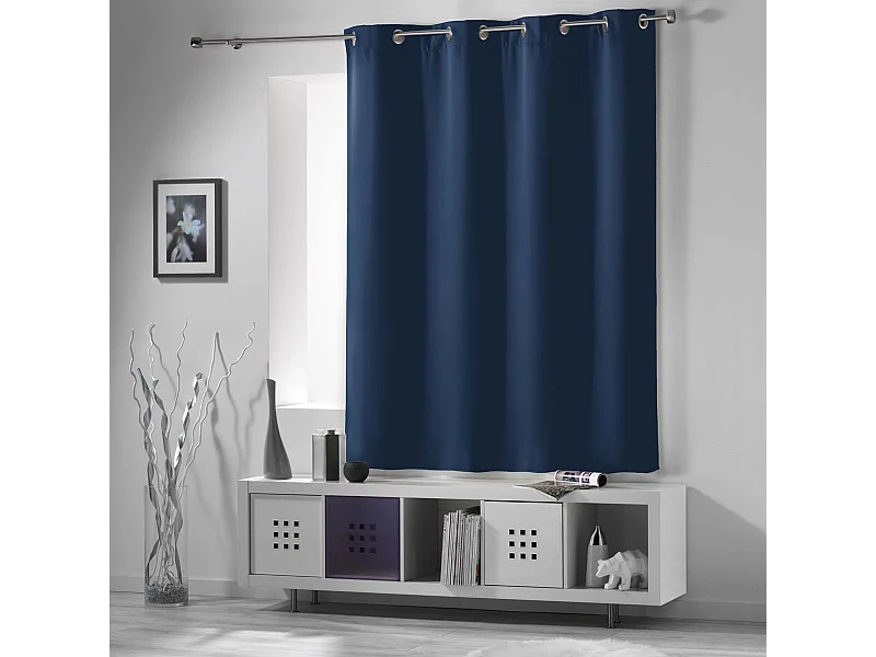 Rideau Occultant "Occult" 135x180cm Bleu Marine