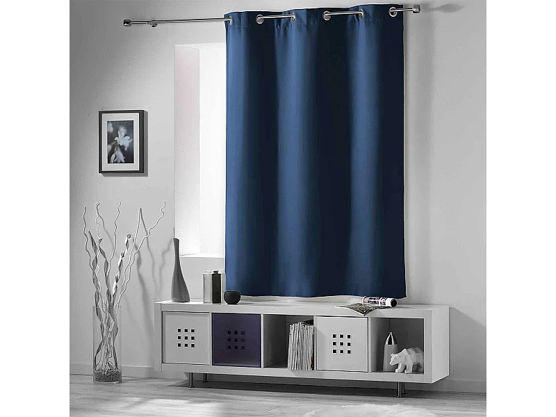 Rideau Occultant "Occult" 135x180cm Bleu Marine