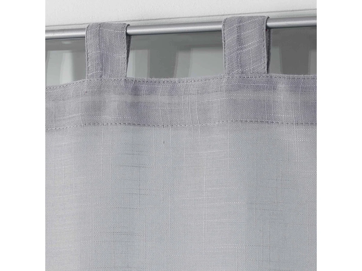 Paire de Voilages "Zazy" 60x160cm Gris