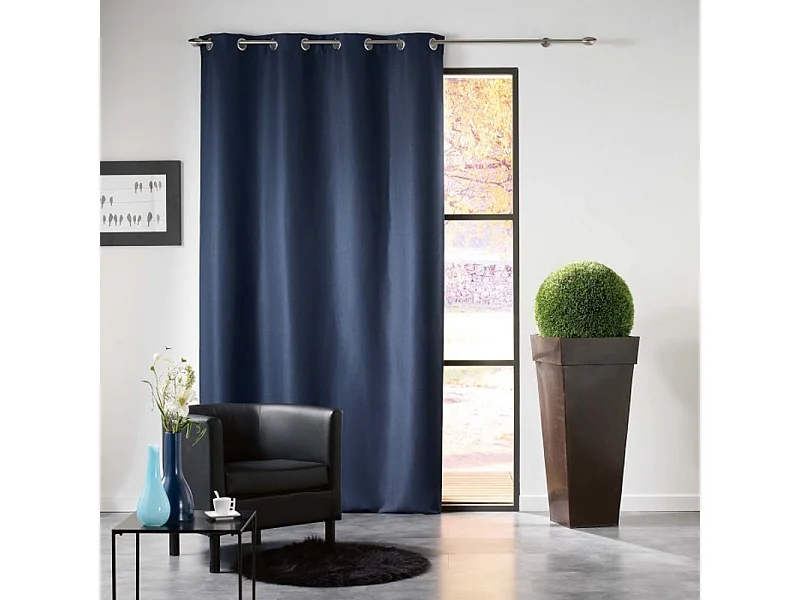 Rideau Occultant "Mezzo" 140x240cm Indigo