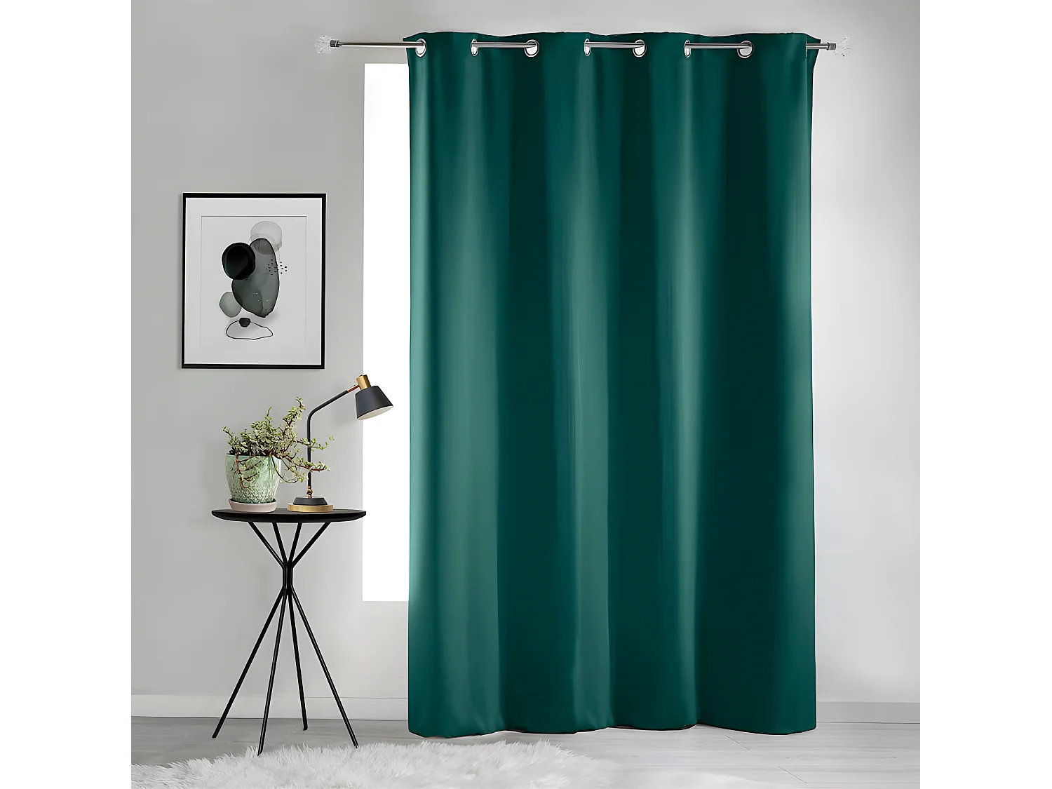 Rideau Occultant "Occult" 135x240cm Émeraude