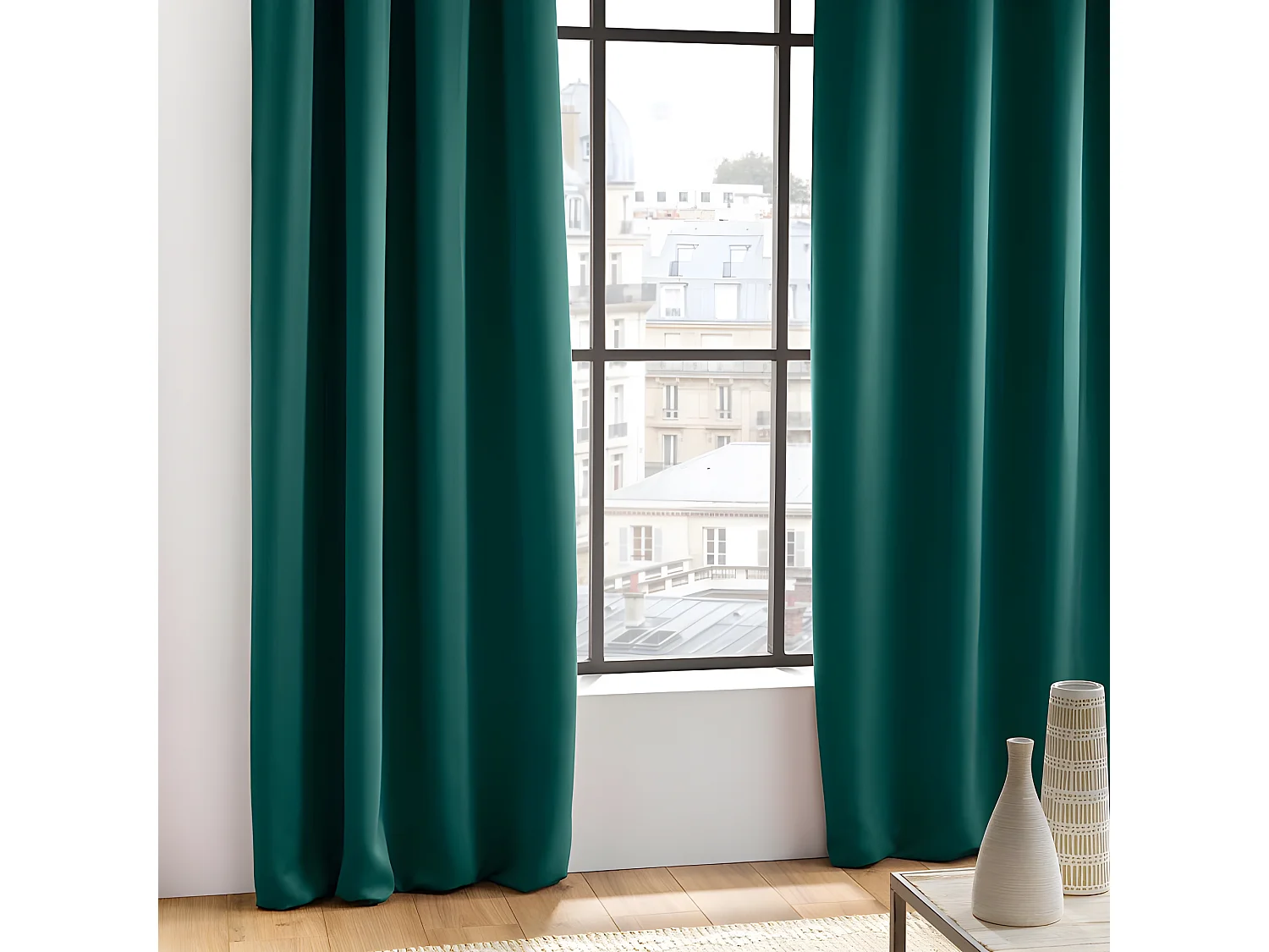 Rideau Occultant "Occult" 135x240cm Émeraude